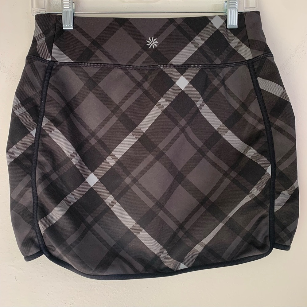 Athleta Skirt Tech Wander Mini Skirt Gray Plaid
Fleece Lined Size Small
